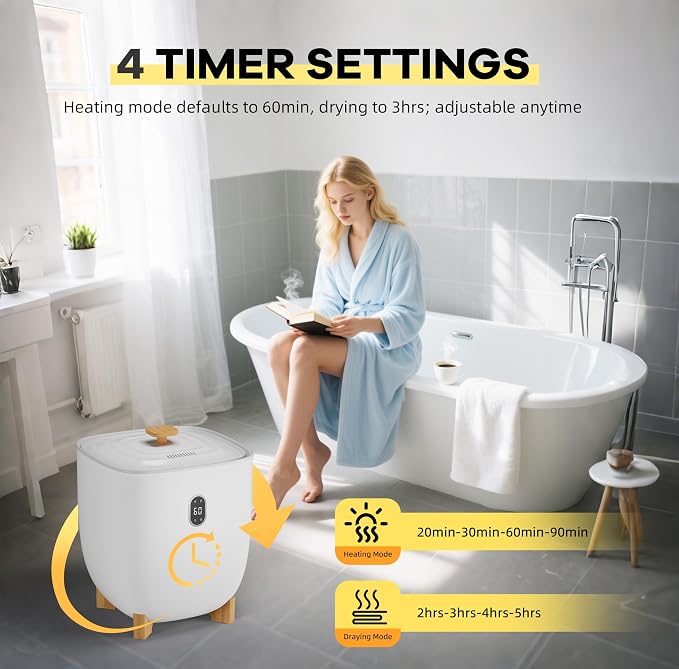Towel Warmers for Bathrooms, 20 Liter Portable Electric Towel Heater - Image 3