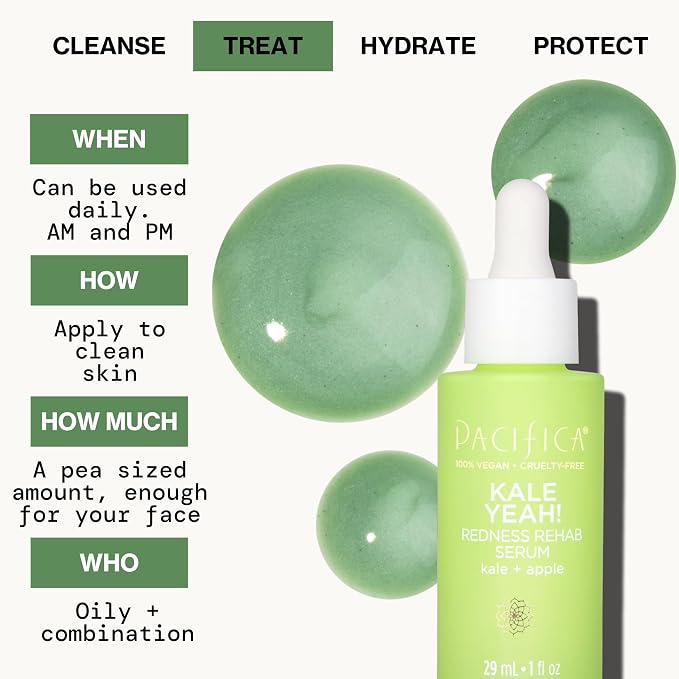 Pacifica Kale Yeah! Redness Rehab Serum – Niacinamide & Super Greens Face Serum - Image 7