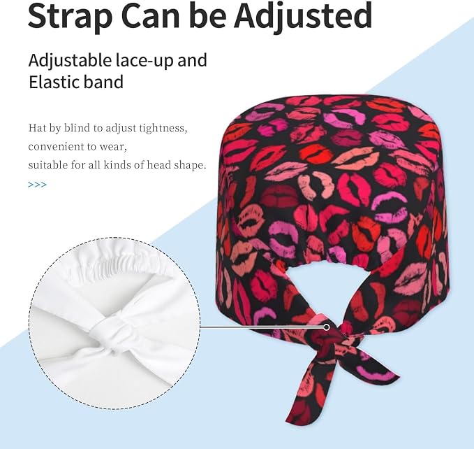 Adult Working Cap Adjustable Cleaning Work Sweatband Scrub Hat Tie Back Hats - Image 4