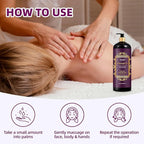 Pjordo Aromatherapy Lavender Massage Oil, 10 fl oz Relaxing Massage Oil - Image 6