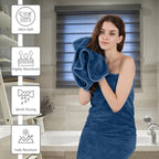 Extra Large Bath Sheet Set of 4, Ultra Soft Fluffy Towel, 35”x 70”Oversized - Image 4
