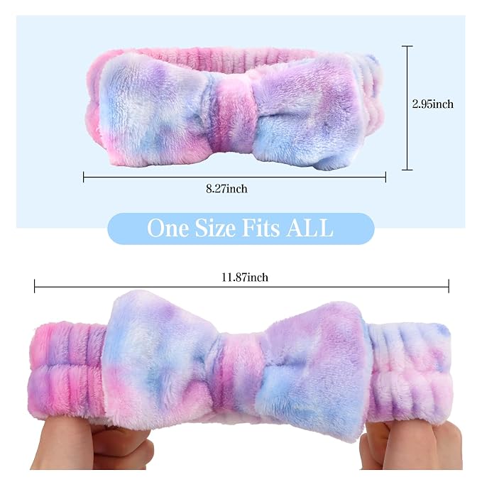 8 Pack Spa Headbands, Microfiber Face Wash Headbands - Image 5