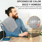 Electric Heating Pad for Back Pain Relief, Portable Heating Pad for Period - Image 2