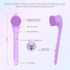 VOYOR Electric Body Brush Back Scrubber Silicone Body Scrubber Two-Way Rotating - Image 6