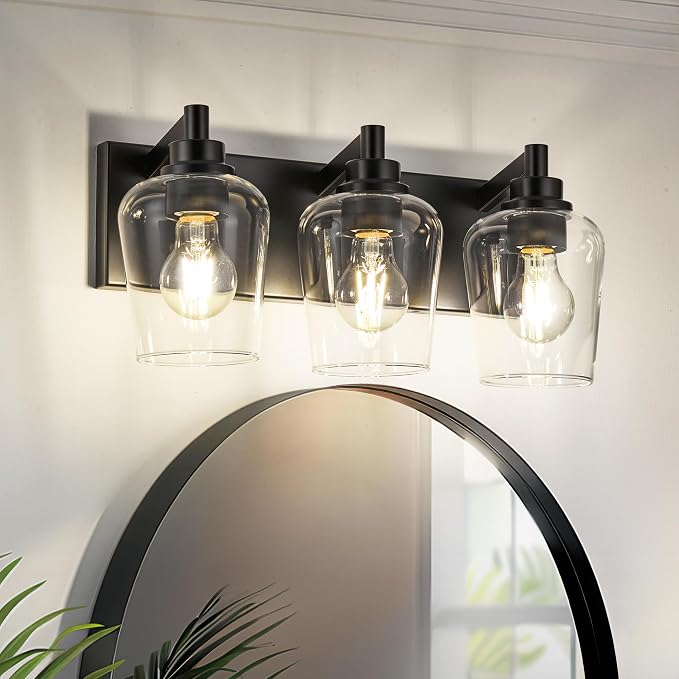 Bathroom Light Fixtures, 3-Light Modern Vanity Light by Metwet