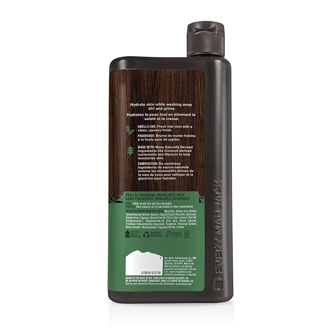 Every Man Jack Nourishing Pacific Cypress Mens Body Wash - Image 9