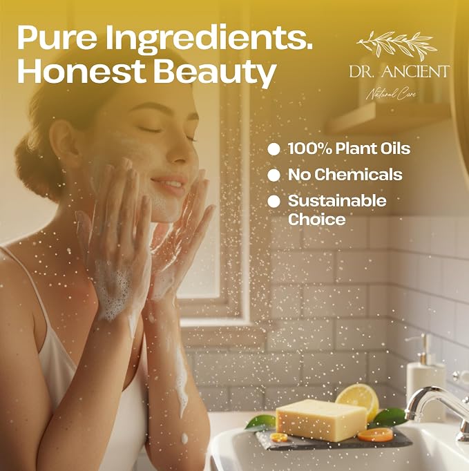Dr.Ancient Citrus Soap Bar, Organic Soap Bars Handcrafted the Traditional Way - Image 5