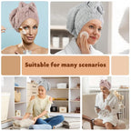SUNLAND Large Microfiber Hair Drying Caps - Image 2