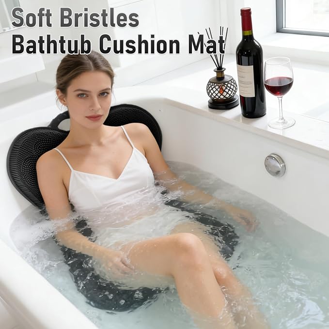Back Scrubber Shower Bathtub Tub Body Bath Cushion Back Lumbar Support - Image 4