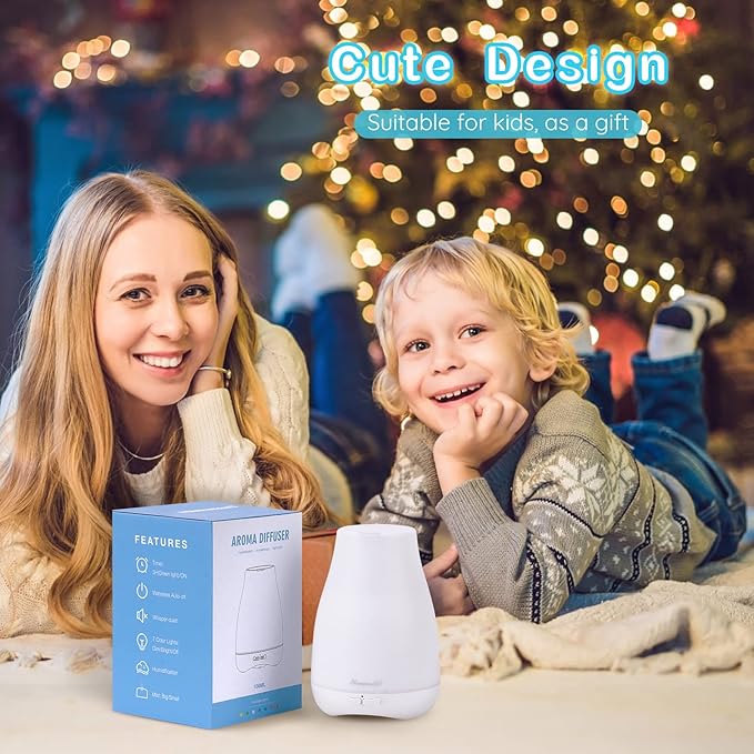 Homeweeks Diffusers, 100ml Colorful Essential Oil Diffuser - Image 8