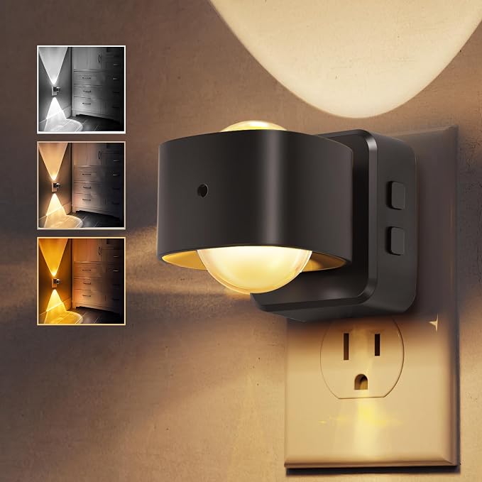 L LOHAS LED Night Light Projector, Night Lights Plug into Wall, by LLOHASLED
