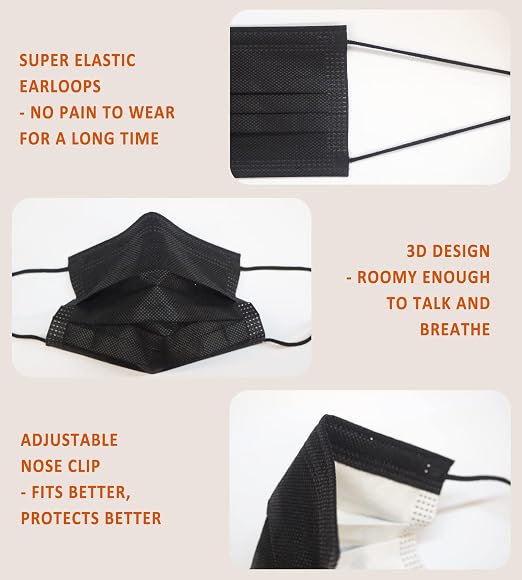 Borje Kids Masks 100 Pcs, Kids Disposable Face Masks - Image 4