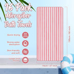 SmoothNovelty 16 Pack Microfiber Bath Towels Bulk 27'' x 60'' Oversized Size - Image 2