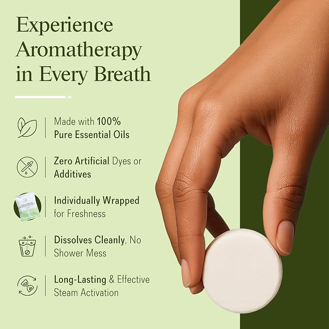 Shower Steamers Aromatherapy 10 Pack – Sinus Relief & Congestion Vapor Tablets - Image 8