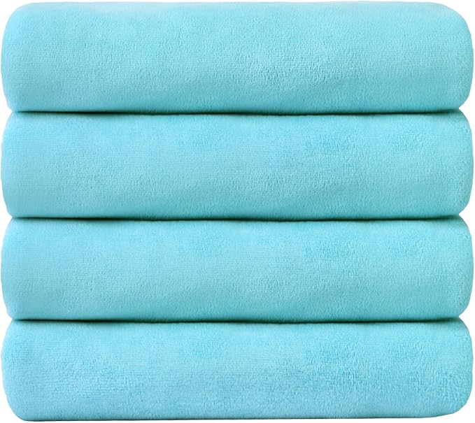 JML Bath Towel, Microfiber Bath Towels Set 4 Pack - Image 2