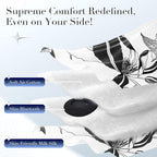 LC-dolida Sleep Mask with Bluetooth Headphones, Extra Large Silk Eye Mask - Image 4