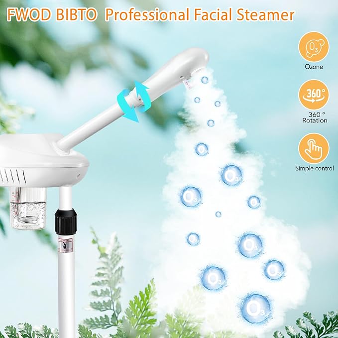 Professional Facial Steamer, Esthetician Steamer on Wheels - Image 3