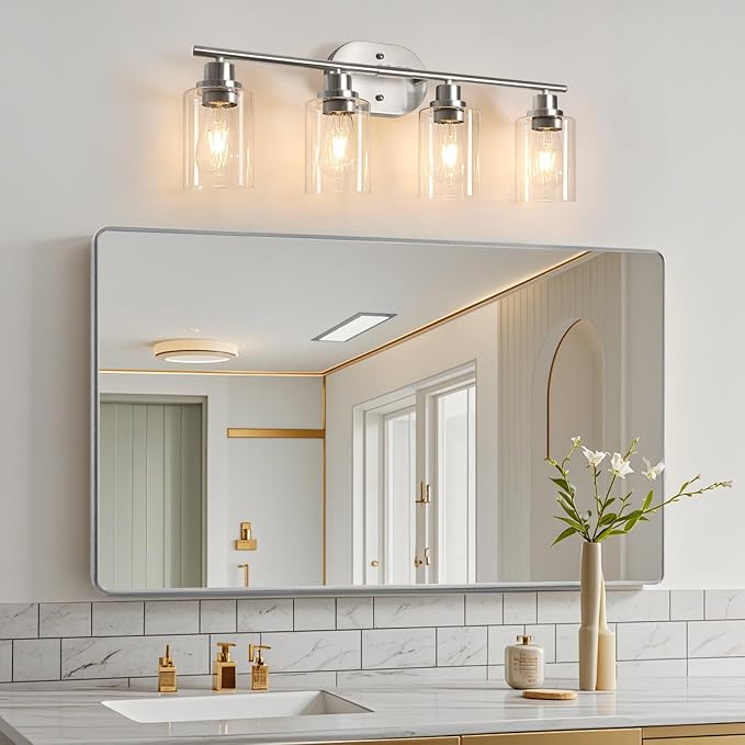 Ascher 4-Light Bathroom Light Fixtures, Modern Vanity Lights - Image 8