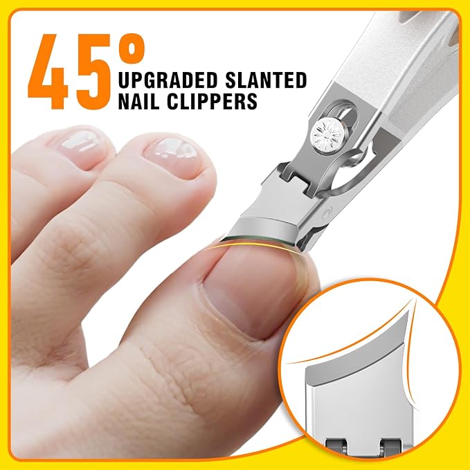 Toenail Clippers for Thick Toenails, Wide Jaw Opening Nail Clippers for Men - Image 2