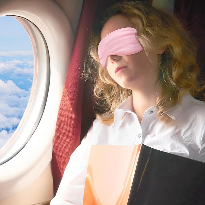 2 Pack Sleep Mask Silk Eye Mask Cover - Image 6