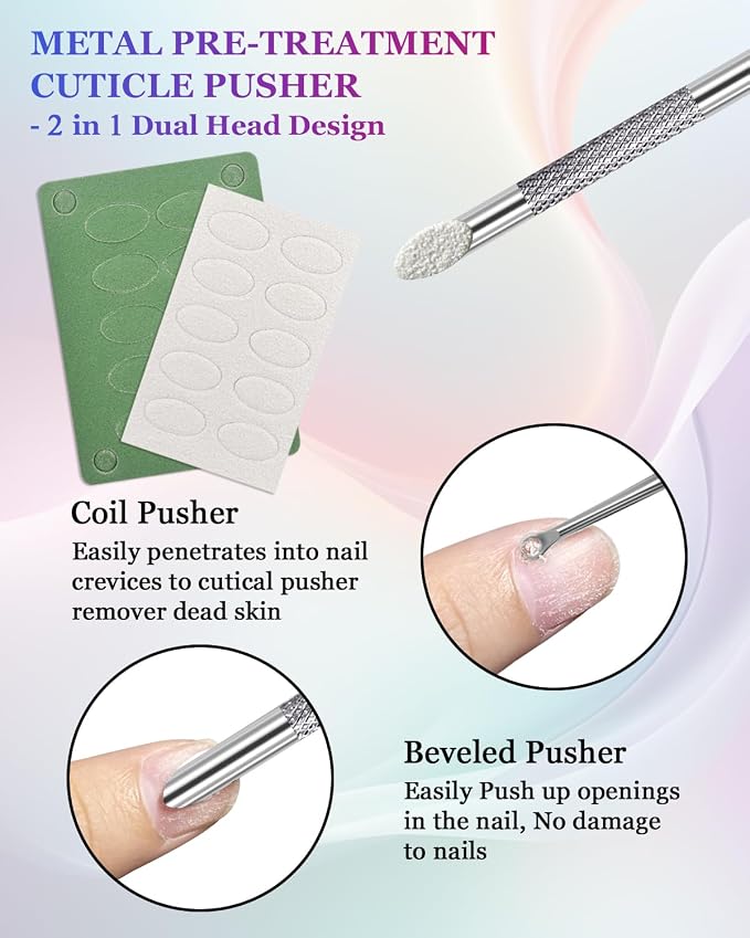 Loop Cuticle Pusher, Pre-treatment Cuticle Pusher, Stainless Steel Round - Image 4
