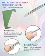Loop Cuticle Pusher, Pre-treatment Cuticle Pusher, Stainless Steel Round - Image 4