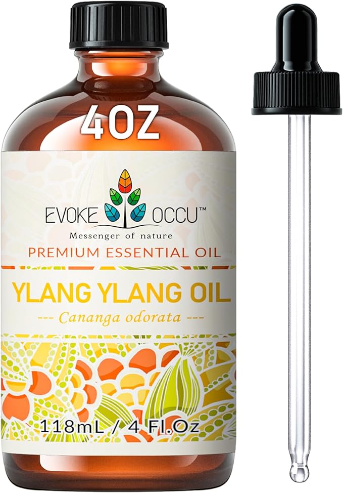 EVOKE OCCU Ylang Ylang Essential Oil 4 Oz, Pure Ylang Ylang Oil by enjoythesmellofnature