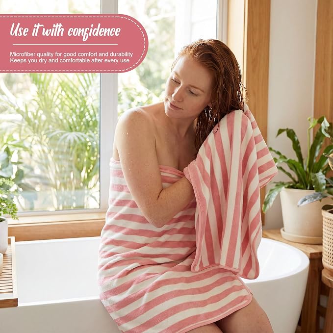 SmoothNovelty 16 Pack Microfiber Bath Towels Bulk 27'' x 60'' Oversized Size - Image 5