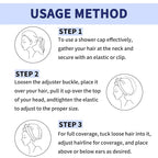 1 PCS Shower Cap, Double Layer & Adjustable Bathing Cap - Image 7