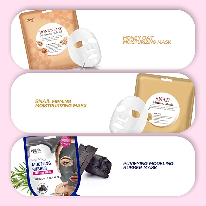 Epielle Best of K-Beauty Kit, 6 Home Spa Essentials, At-Home Spa Kit - Image 4