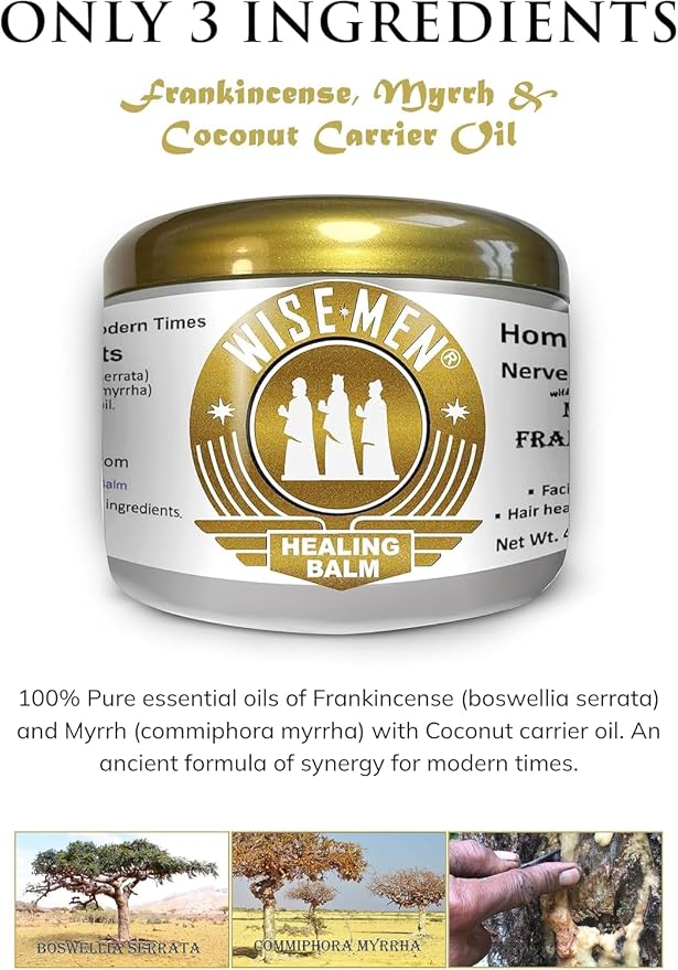 Wise Men Healing Balm with Myrrh and Frankincense Essential Oils - Image 4