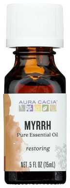 Aura Cacia 100% Pure Myrrh Essential Oil, 0.5 fl. oz, Warm Spicy Aroma by AuraCacia