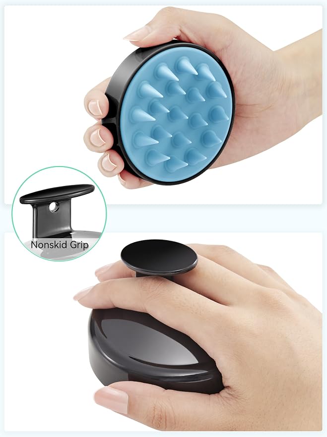 HEETA Scalp Massager Hair Growth, Soft Silicone Scalp Scrubber Shampoo Brush - Image 2