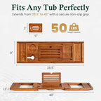Teak Bathtub Tray, Bath Caddy - Image 4