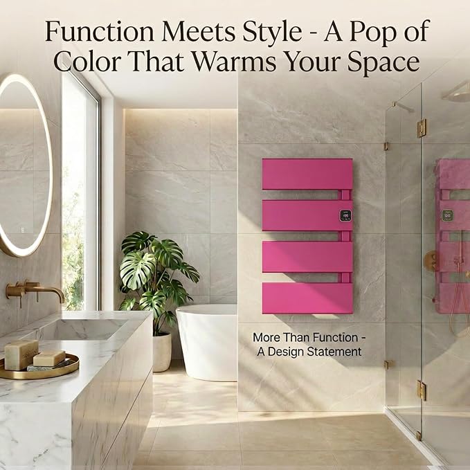 Electric Towel Warmer, Heated Towel Rack - Image 2