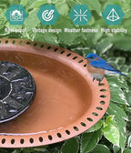 Garbuildman Extra-Large Freestanding Birdbaths Bowl, Detachable Decoration Spa - Image 7