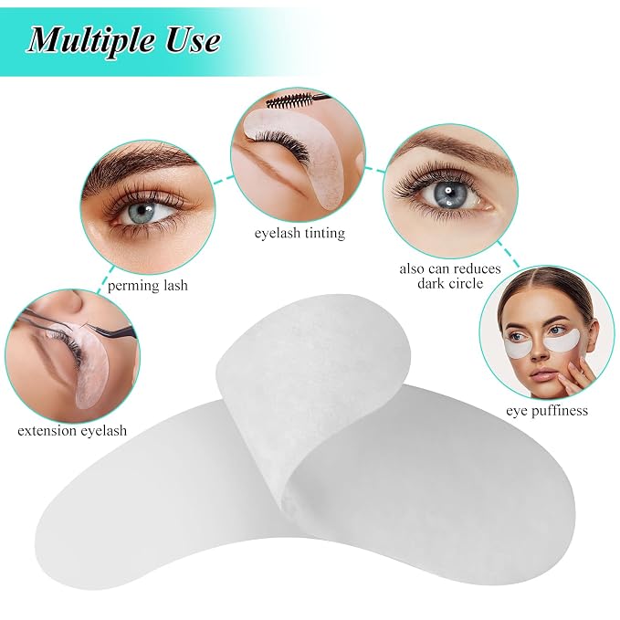 fenshine 100 Pairs Eyelash Extension Eye Pads Lint Free Hydrogel Eye Patches - Image 5