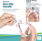 Cuticle Trimmer with Non-Slip Grip Handle Professional Stainless Steel Cuticle - Image 6