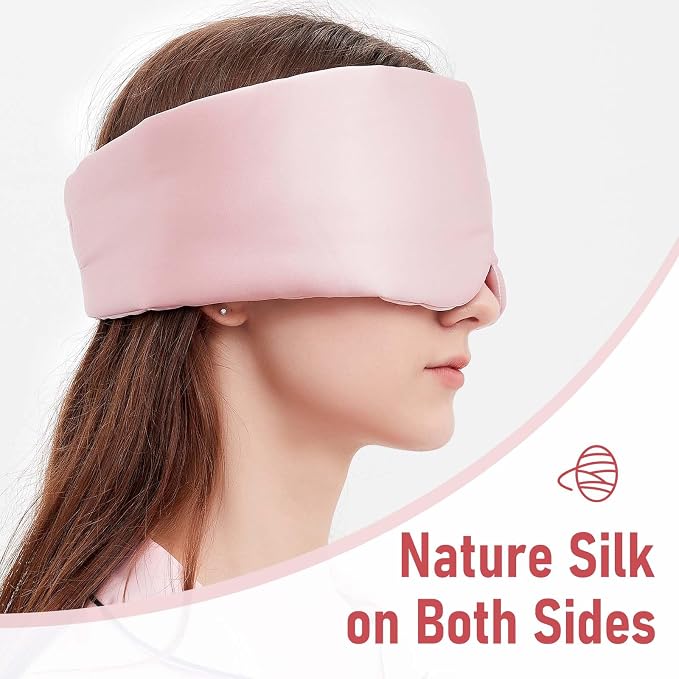Silk Sleeping Mask Large Wrap-Around Blindfold - Image 6