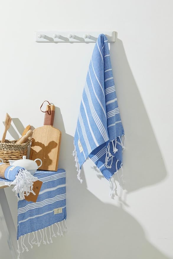 Hand Towels - Set of 2, Decorative Peshtemal Cotton Hand Towels - Image 5