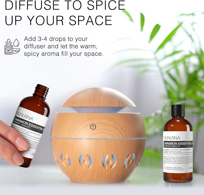 Cinnamon Essential Oil 100ML, 100% Pure Natural Cinnamon Oil Premium Grade - Image 7