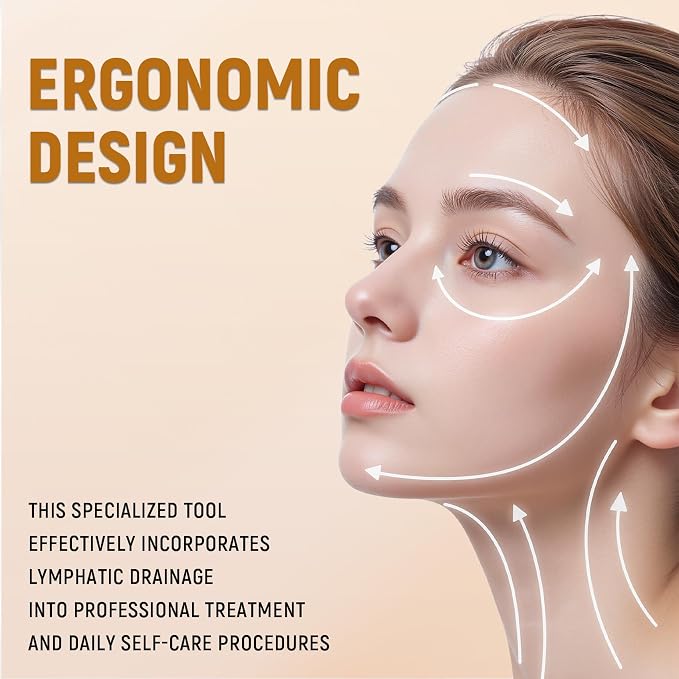 Lymphatic Contour Face Brush, Dry Lymphatic Contour Face Brush Soft Set - Image 3