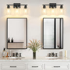 Unicozin 3 Light Bathroom Light Fixtures, Modern Vanity Lights Over Mirror - Image 7
