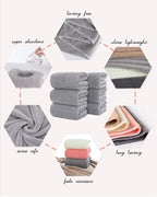 Lumimi Towels 6 Piece Soft Microfiber Bath Towel Set Salon Gym Yoga Travel - Image 4