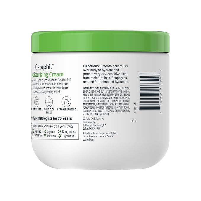 Cetaphil Face & Body Moisturizer, Hydrating Moisturizing Cream - Image 9
