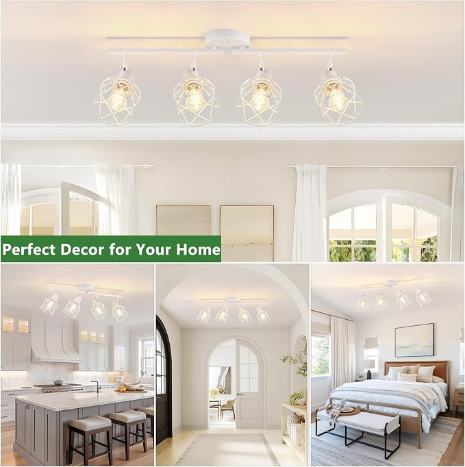 Baocuz 4-Lights Kitchen Light Fixtures Ceiling Mount, Adjustable - Image 7