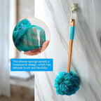 AmazerBath Shower Sponge Loofah Back Scrubber, PE Soft Mesh Loofah Body Scrubber - Image 6