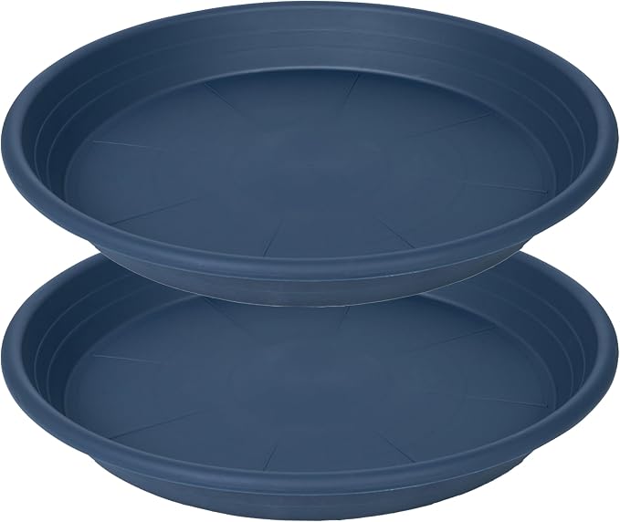 2 Pack of 22 inch Plant Saucer, Large Plant Tray, Heavy Sturdy Plant Drainage by Unknown