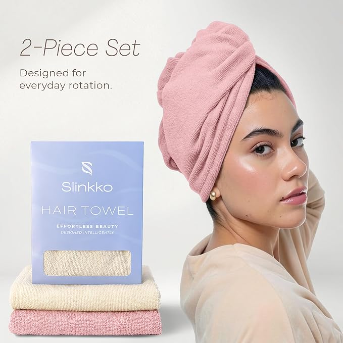 Microfiber Hair Towel Wrap Turban - Image 3