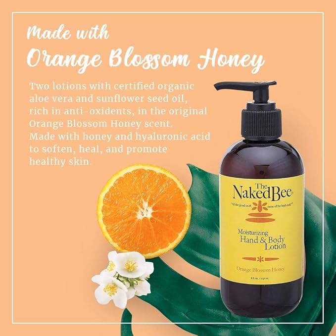 The Naked Bee Orange Blossom Honey Hand & Body Lotion, 8 oz - Image 2